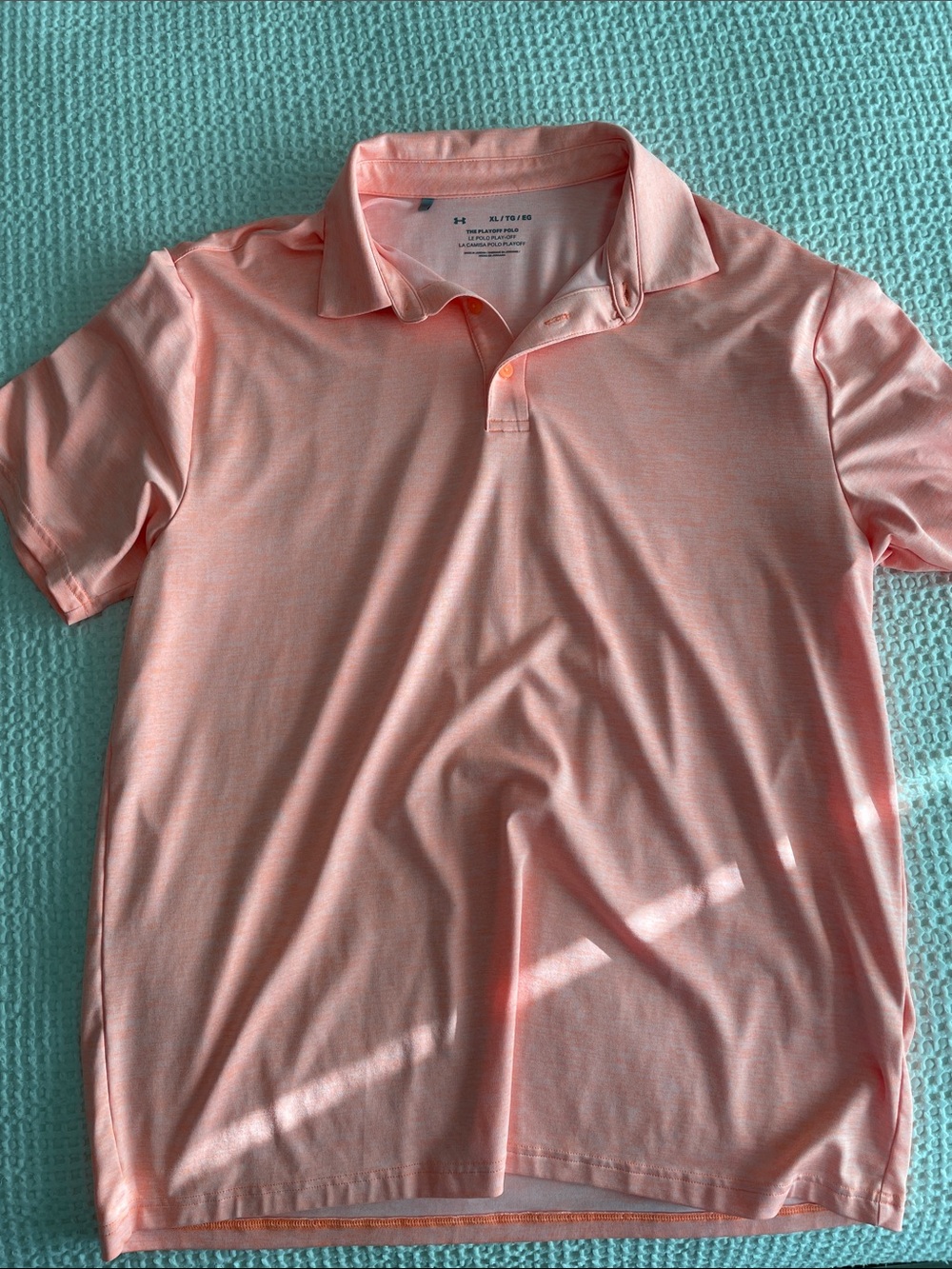 Under Armour Men's Polo Shirt - Peach Coral